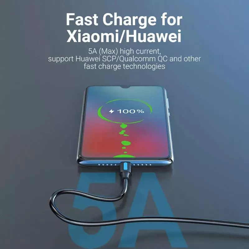 Vention Кабел USB 3.1 Type-C / USB 2.0 AM - 1M Black 5A Fast Charge - CORBF