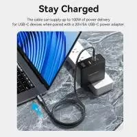 Vention кабел USB2.0 Type-C/Type-C 100W, LED display 2m - TAYBH