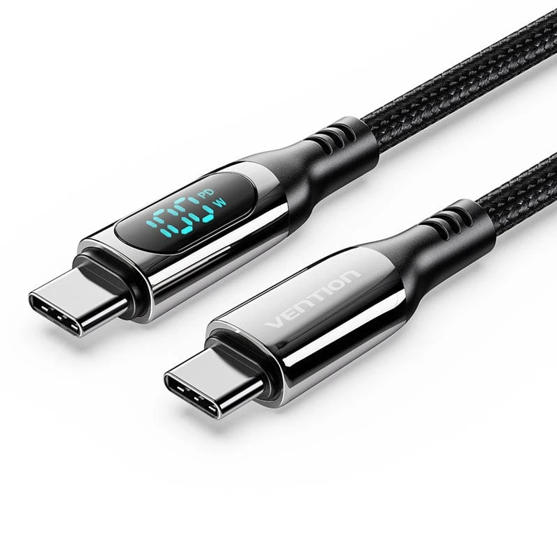 Câble Vention USB4.0 Type-C/Type-C 100W 1.2m - TAYBAV