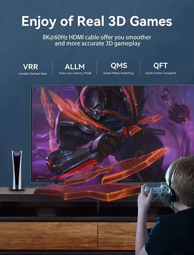 Câble Vention HDMI v2.1 M / M 3m - 8K Dolby Vision HDR - AANBI