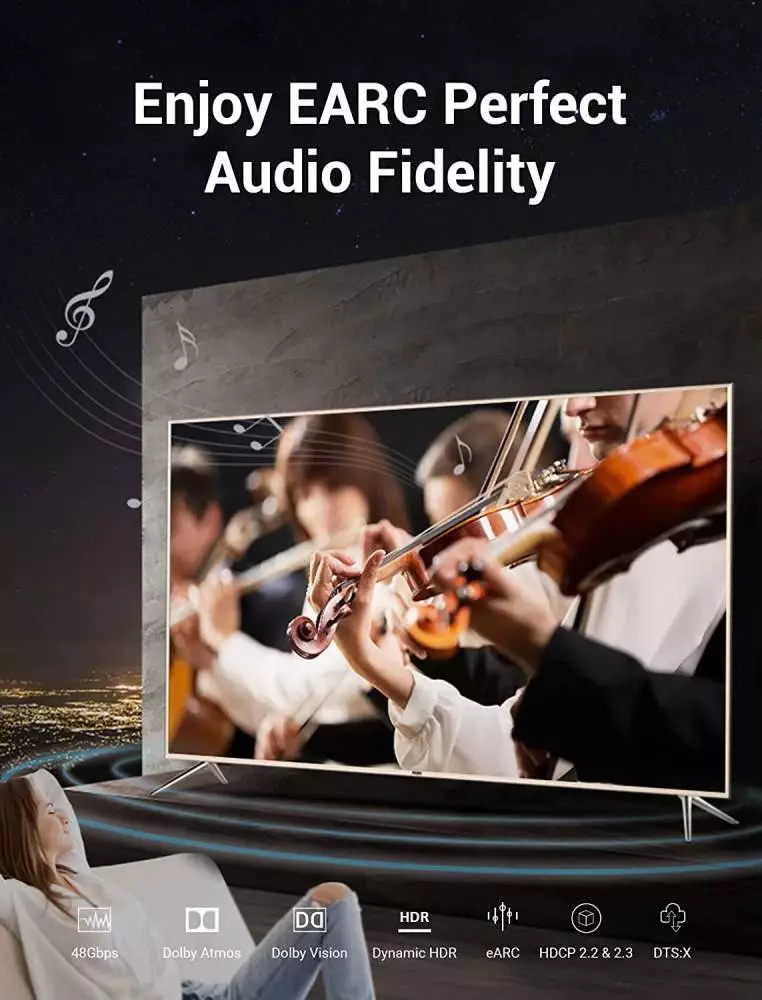 Câble Vention HDMI v2.1 M / M 3m - 8K Dolby Vision HDR - AANBI