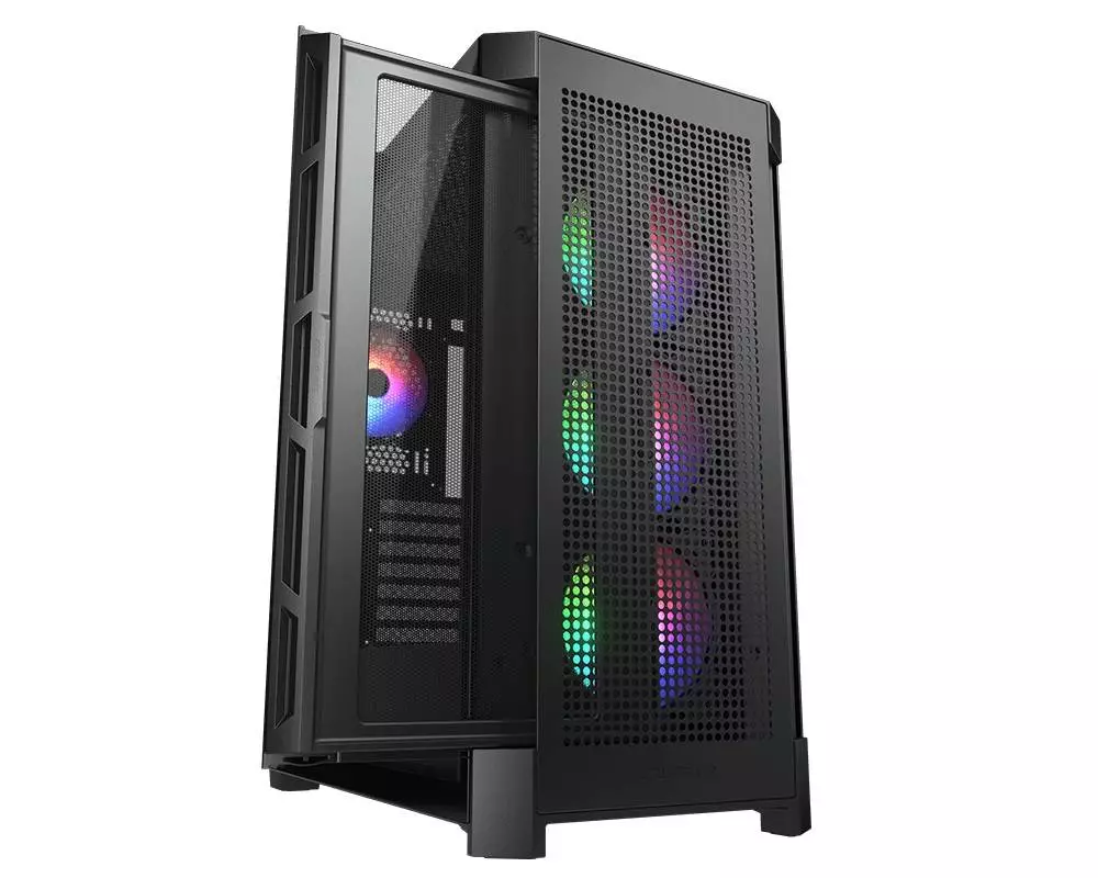 Кутия COUGAR DUOFACE PRO RGB Black Mid-Tower