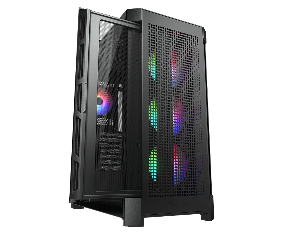 Кутия COUGAR DUOFACE PRO RGB Black Mid-Tower