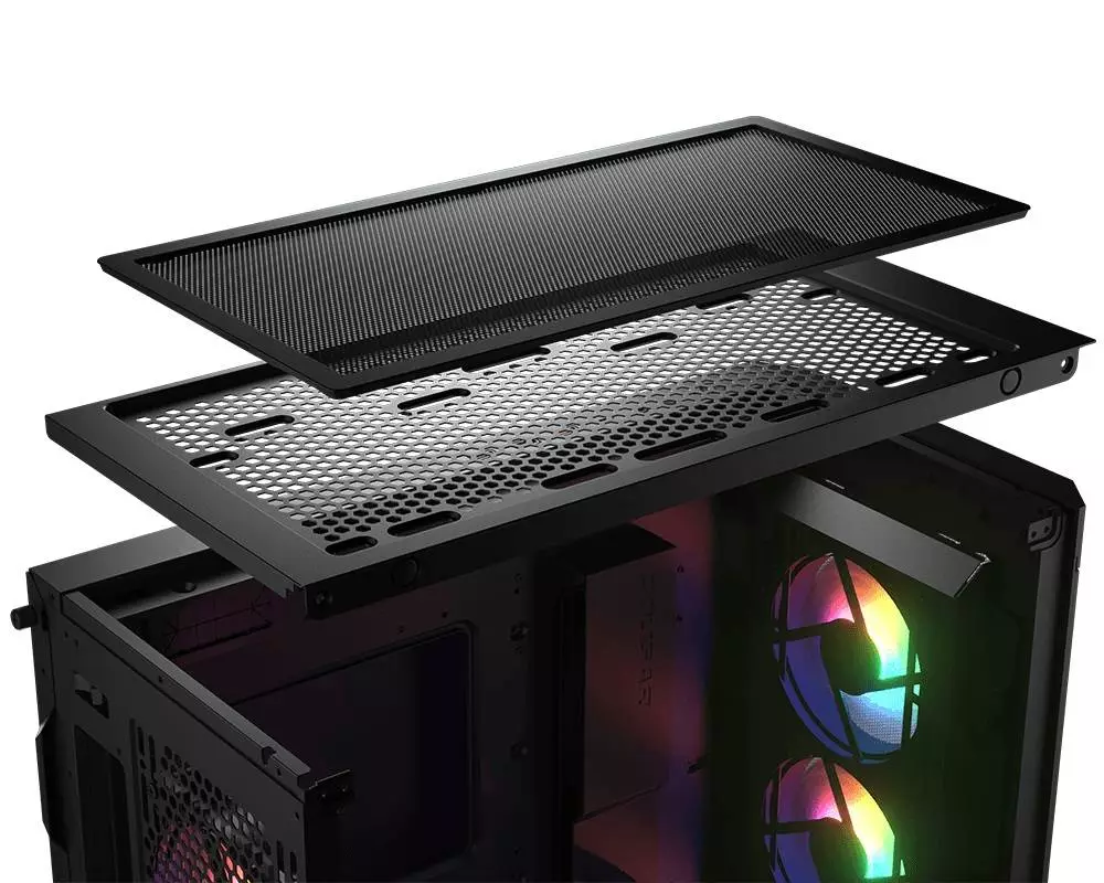 Кутия COUGAR DUOFACE PRO RGB Black Mid-Tower