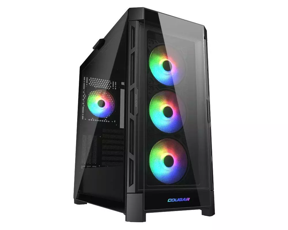 Кутия COUGAR DUOFACE PRO RGB Black Mid-Tower