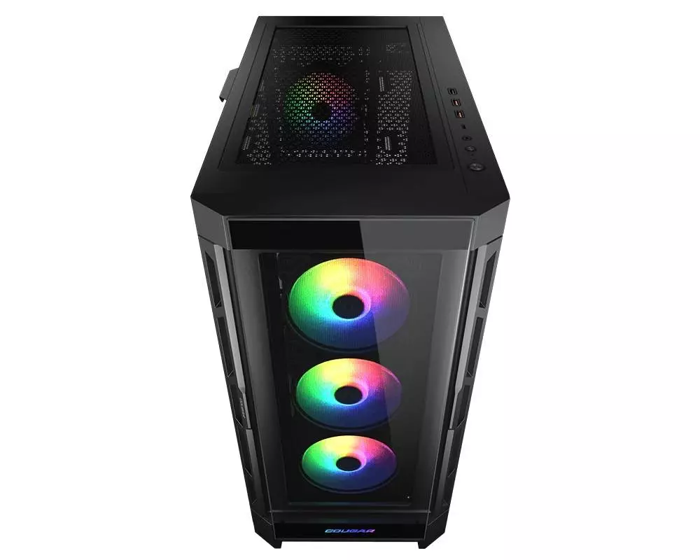 Кутия COUGAR DUOFACE PRO RGB Black Mid-Tower