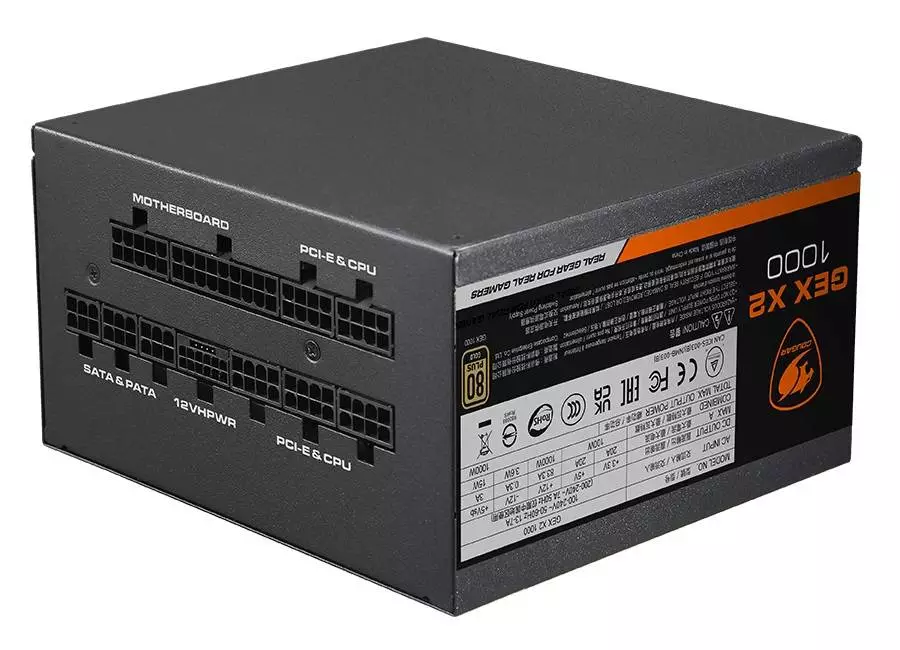 Захранване COUGAR GEX X2 1000 (1000W) 80 Plus Gold PSU ATX 3.0 PCIe 5.0