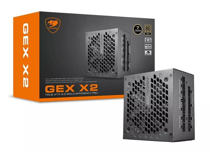 Захранване COUGAR GEX X2 1000 (1000W) 80 Plus Gold PSU ATX 3.0 PCIe 5.0