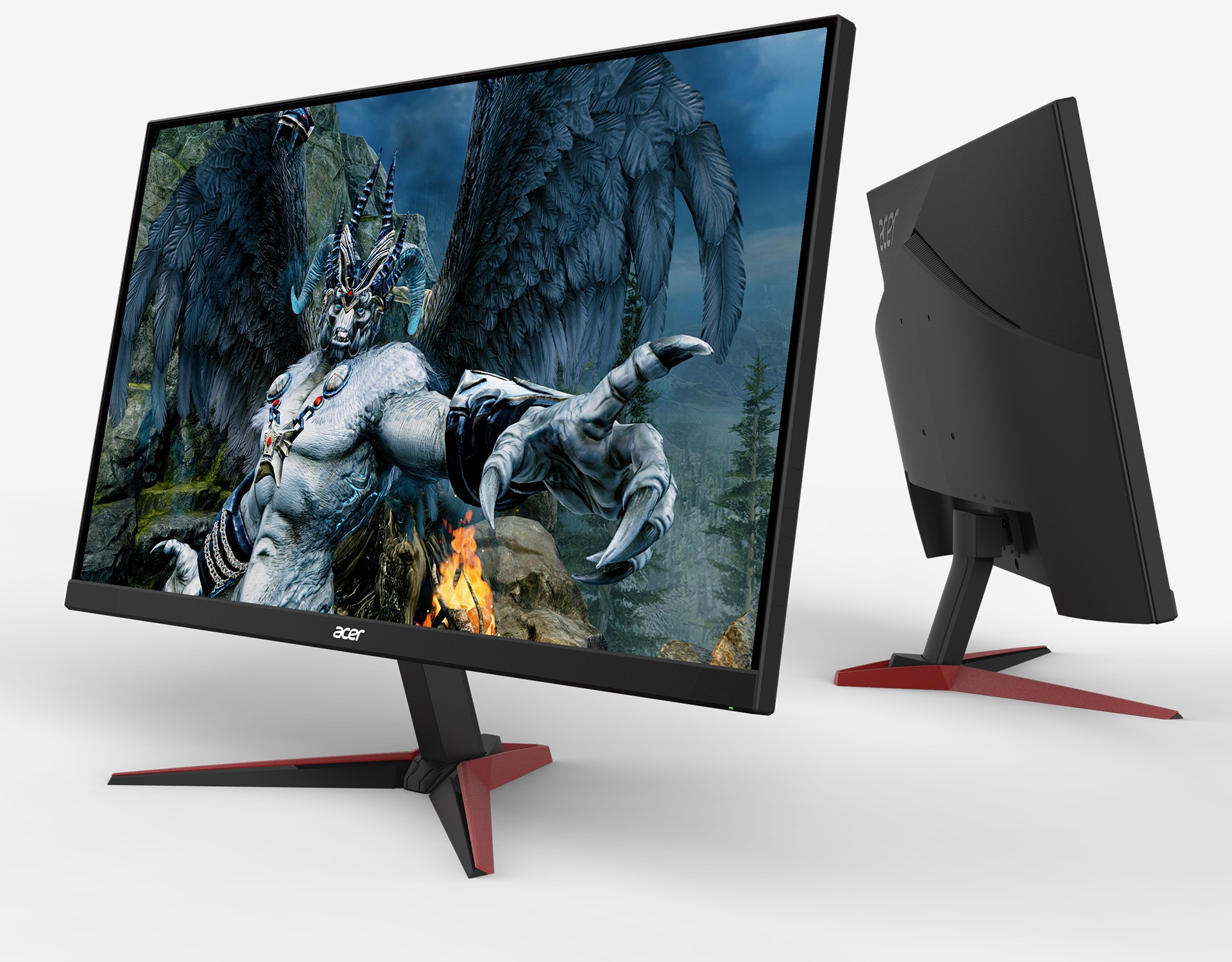 Монитор Acer Nitro VG220Qbmiix, 21.5", VA, FHD 1920x1080, 4ms, 100Hz, FreeSync, Черен - UM.WV0EE.H01