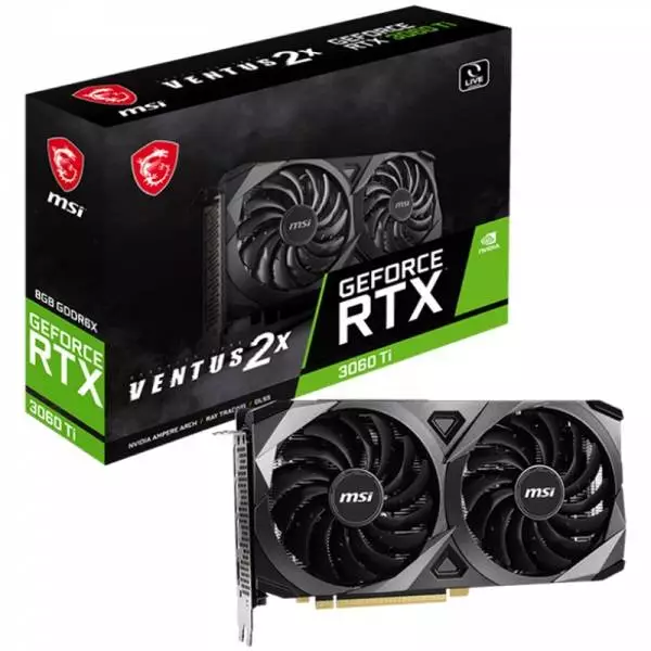 Видео карта MSI GeForce RTX 3060 Ti VENTUS 2X 8GB GDDR6X