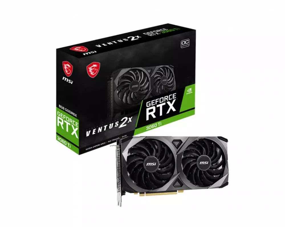 Видео карта MSI GeForce RTX 3060 Ti VENTUS 2X 8GD6X OC - 912-V505-086