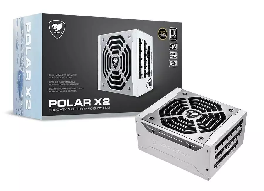 Захранване COUGAR POLAR X2 1050 (1050W) 80 Plus Platinum, PCIe 5.0, ATX 3.0