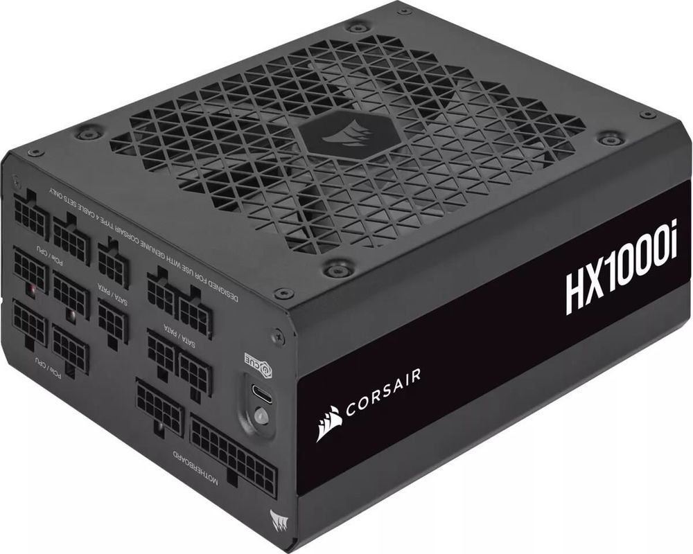 Захранване Corsair HX1000i (1000W) 80 Plus Platinum PSU ATX 3.0, PCIe 5.0 - CP-9020259-EU