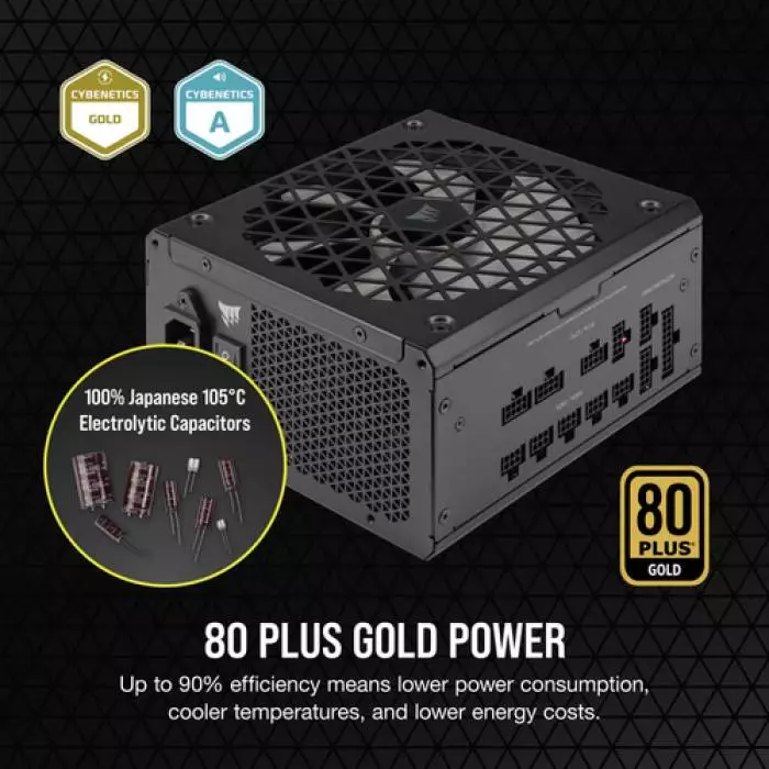 Захранване Corsair RM850x SHIFT 850W 80 Plus Gold PSU ATX 3.0 PCIe 5.0 12VHPWR - CP-9020252-EU
