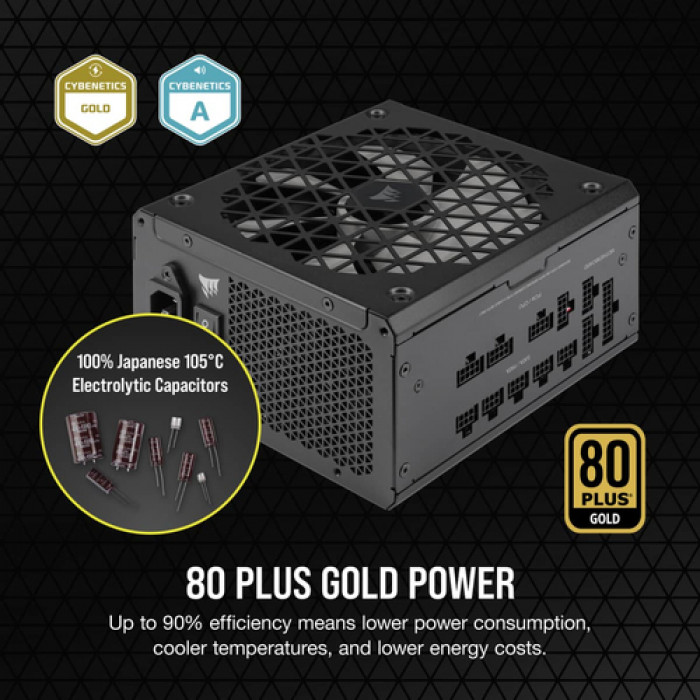 Захранване Corsair RM850x SHIFT 850W 80 Plus Gold PSU ATX 3.0 PCIe 5.0 12VHPWR - CP-9020252-EU 
