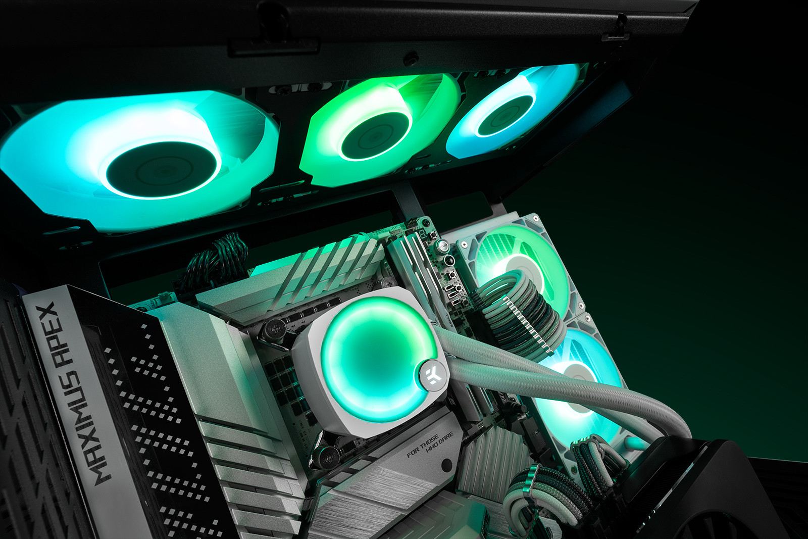 Водяное охлаждение для процессора EK-Nucleus AIO CR240 Lux D-RGB - White