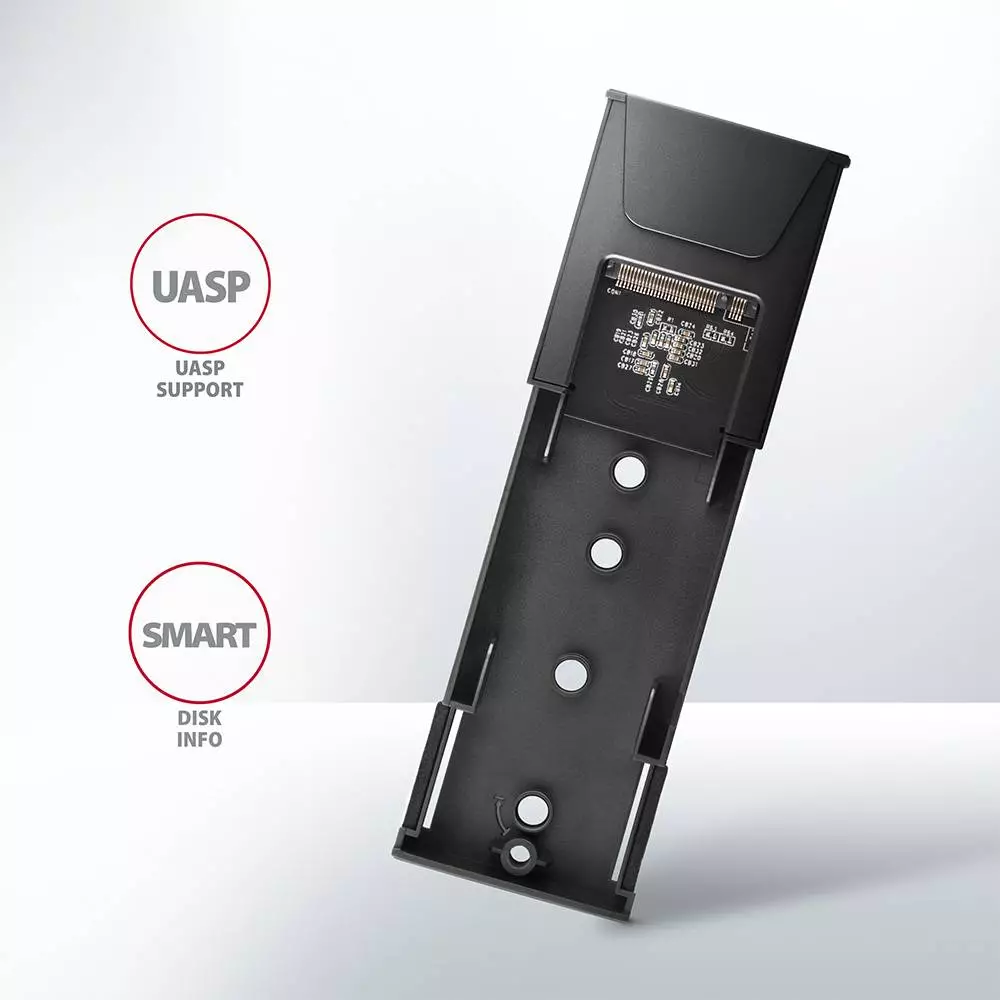 Външна кутия за диск AXAGON EEM2-GTSA USB-C 3.2 Gen 2 - M.2 NVMe SSD THIN SCREWLESS box