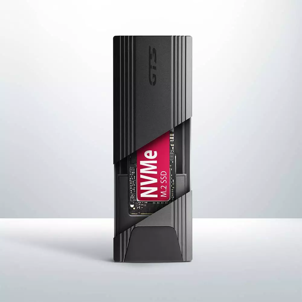 Външна кутия за диск AXAGON EEM2-GTSA USB-C 3.2 Gen 2 - M.2 NVMe SSD THIN SCREWLESS box