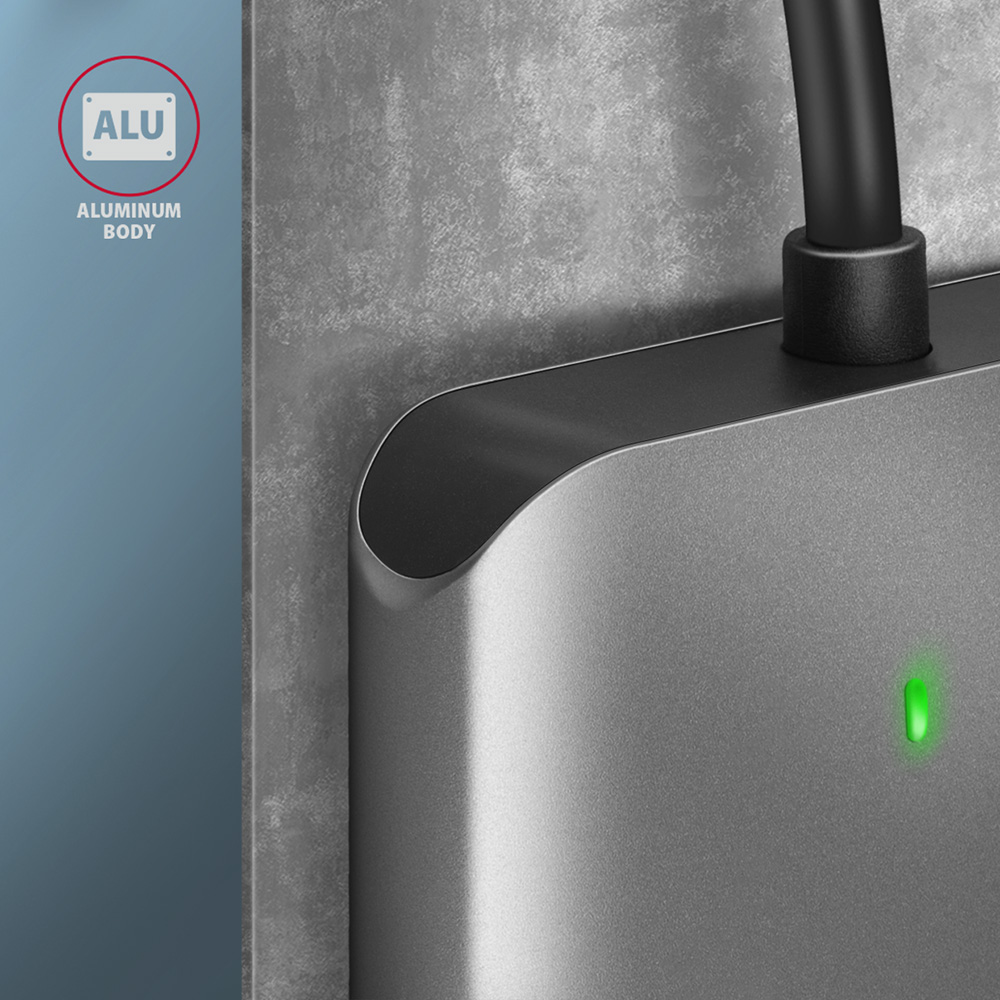 Четец за карти памет Aluminum high-speed USB-C 3.2 Gen 1 memory card reader. 3 slots, UHS-II.