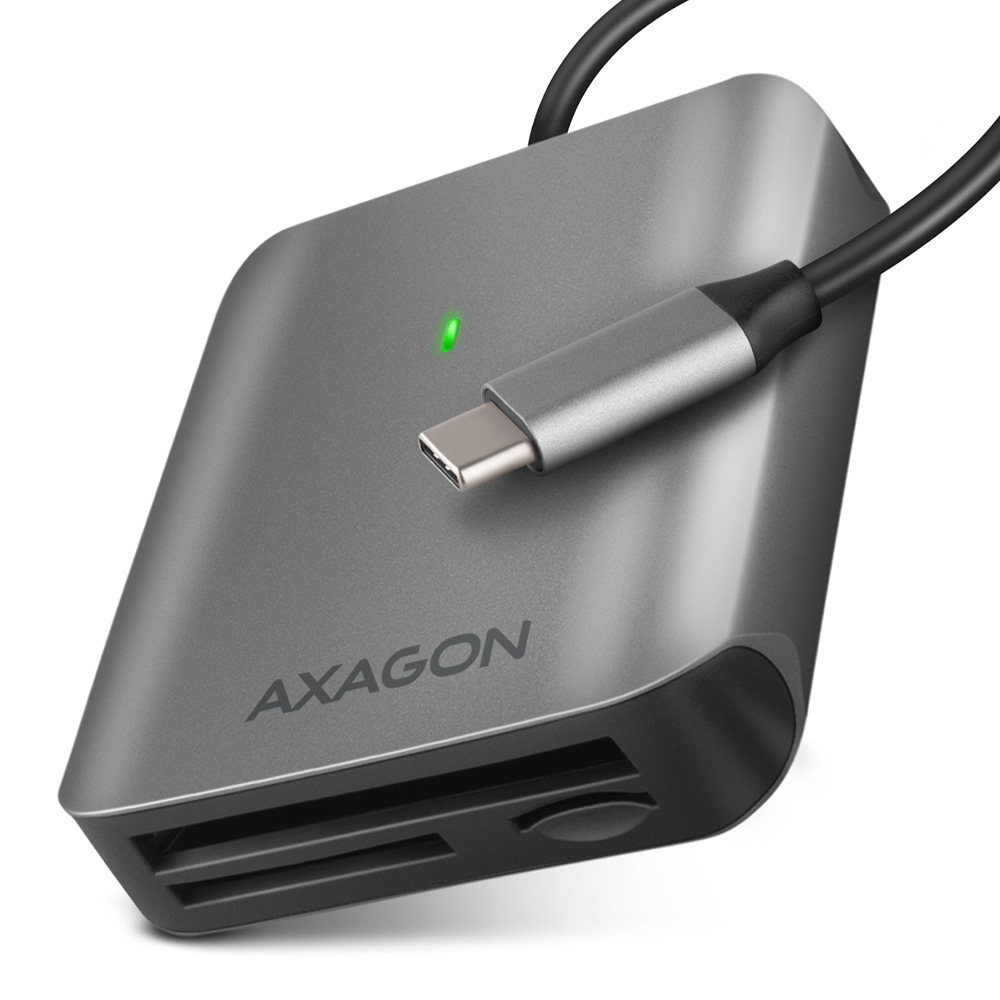Четец за карти памет Aluminum high-speed USB-C 3.2 Gen 1 memory card reader. 3 slots, UHS-II.