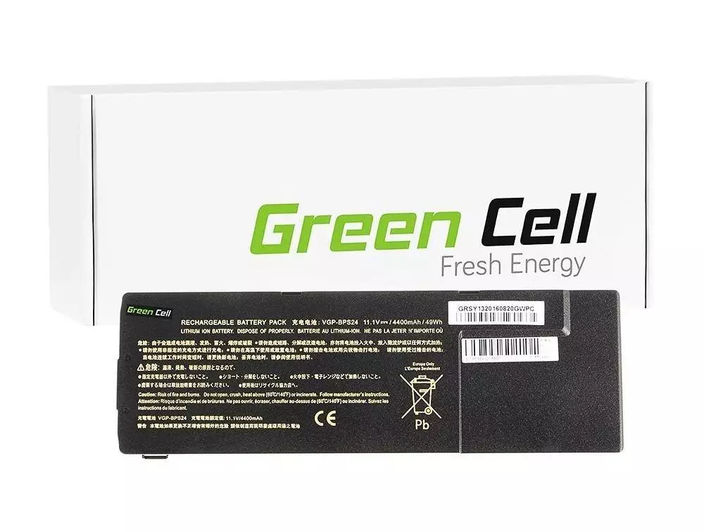 Батерия  за лаптоп Sony VAIO SVS13 PCG-41214M PCG-41215L VGPBPS24 11.1V 4400mAh GREEN CELL