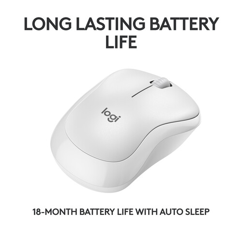 Logitech M240 Silent Bluetooth Mouse White - 910-007120