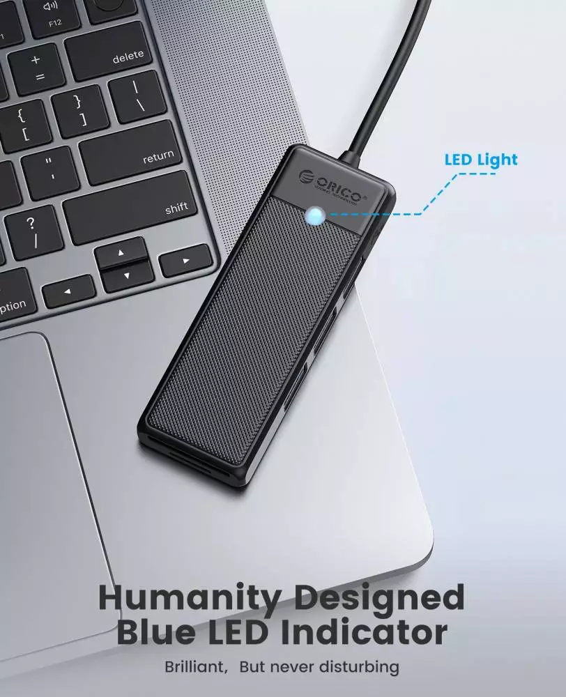 Orico διανομέας USB3.1 HUB Type-C - 4 x USB3.0 - PAPW4A-C3-015-BK