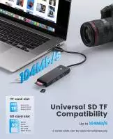Orico хъб HUB USB3.1 Type-C - 3 x USB3.0, SD, TF - PAPW3AT-C3-015-BK