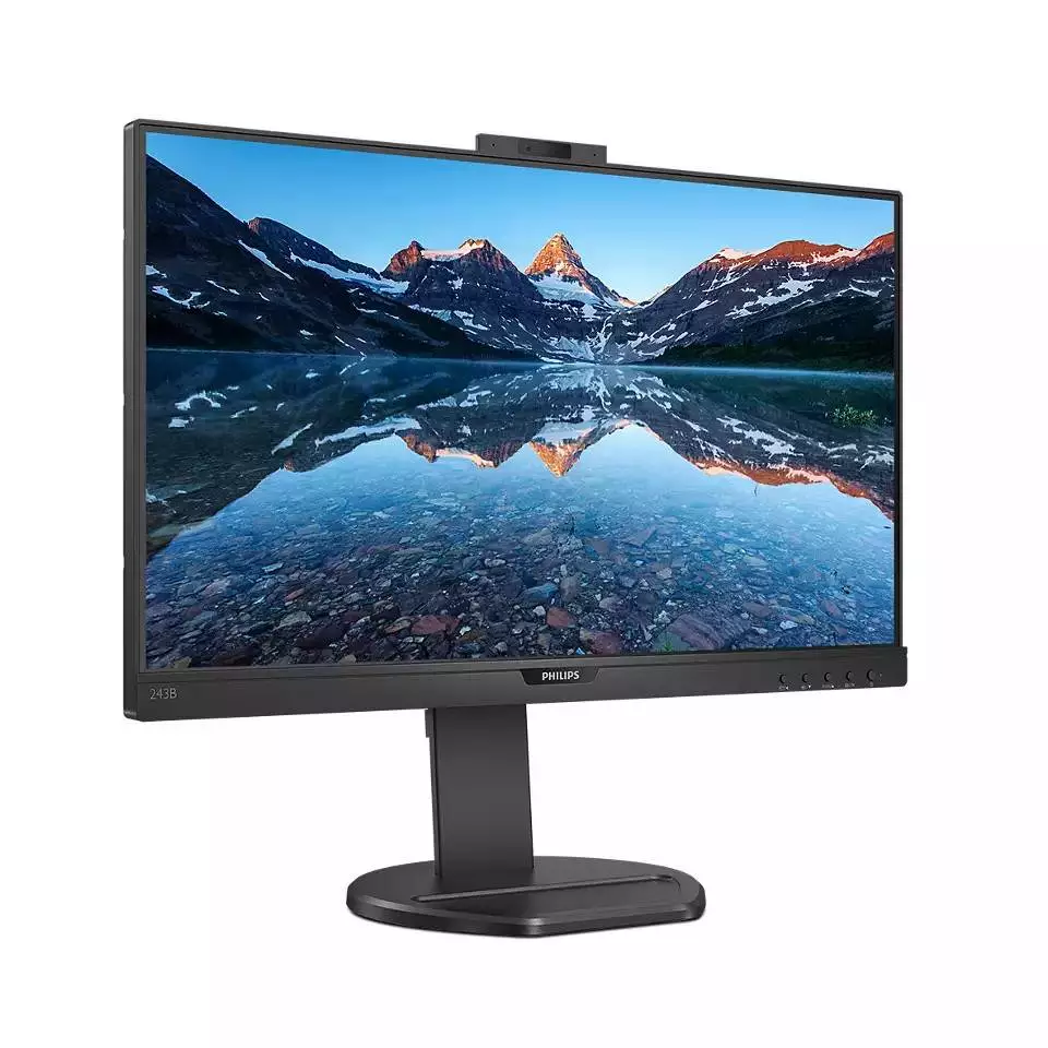 Монитор Philips 243B9H/00, 23.8", IPS, FHD 1920x1080, 75Hz, 4ms, VGA, USB-C, WebCam