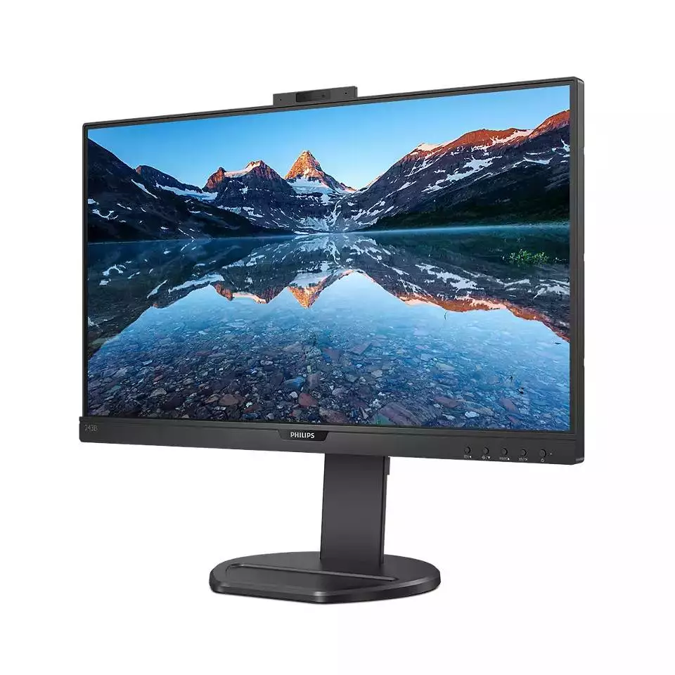 Монитор Philips 243B9H/00, 23.8", IPS, FHD 1920x1080, 75Hz, 4ms, VGA, USB-C, WebCam