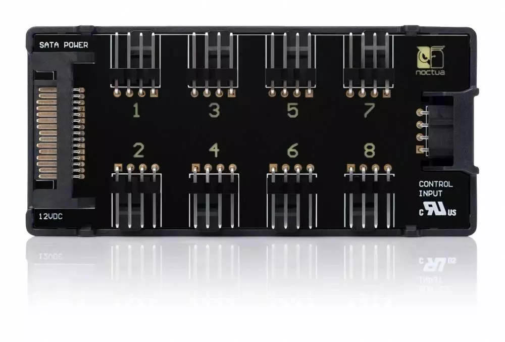Разклонител за вентилатори Noctua Fan Hub - 8 port PWM with SATA Power 5V/12V - NA-FH1