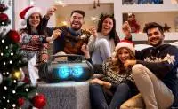 W-King Блутут мобилна парти колонка Bluetooth Party Speaker - D10 Black - 70W, Karaoke mic input, Light Show