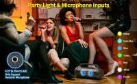 W-King Блутут мобилна парти колонка Bluetooth Party Speaker - D10 Black - 70W, Karaoke mic input, Light Show