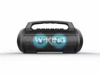 W-King Блутут мобилна парти колонка Bluetooth Party Speaker - D10 Black - 70W, Karaoke mic input, Light Show