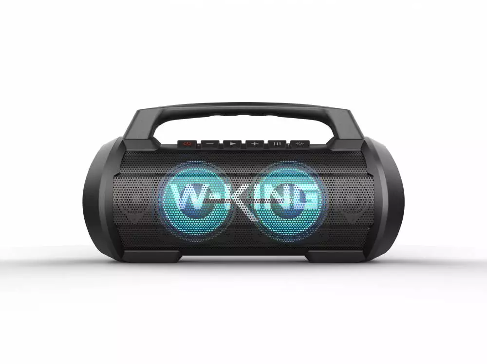 W-King Блутут мобилна парти колонка Bluetooth Party Speaker - D10 Black - 70W, Karaoke mic input, Light Show