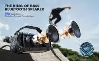 W-King Блутут мобилна колонка Bluetooth Speaker - D8 Black - 50W