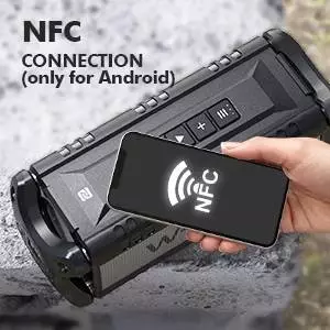 W-King Блутут мобилна колонка Bluetooth Speaker - D8 Black - 50W