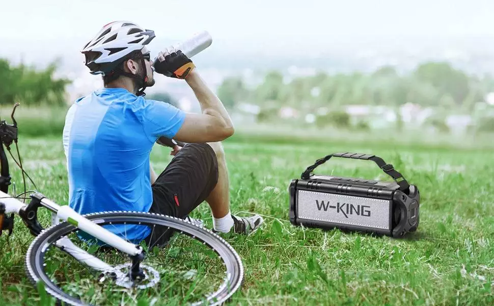 W-King Блутут мобилна колонка Bluetooth Speaker - D8 Black - 50W