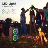 W-King Блутут парти колона Bluetooth Party Speaker - T9 Black - 80W, Wireless Microphone, Karaoke