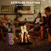 W-King Блутут парти колона Bluetooth Party Speaker - T9 Black - 80W, Wireless Microphone, Karaoke