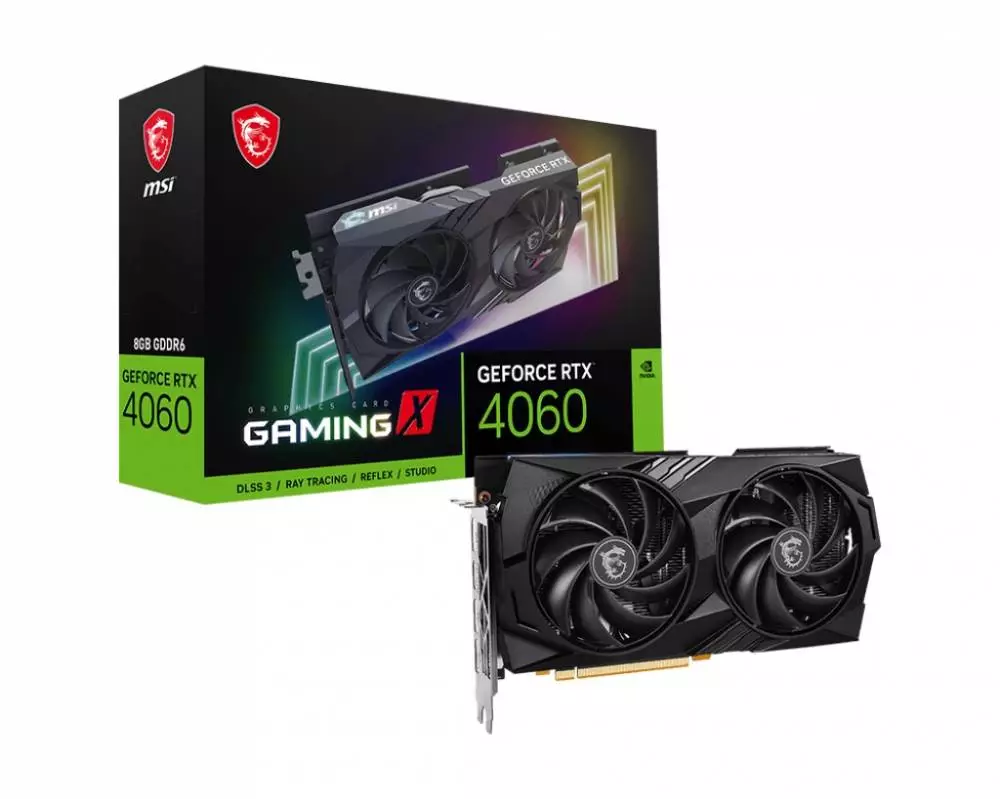 Видeo карта MSI GeForce RTX 4060 GAMING X 8G - 912-V516-003