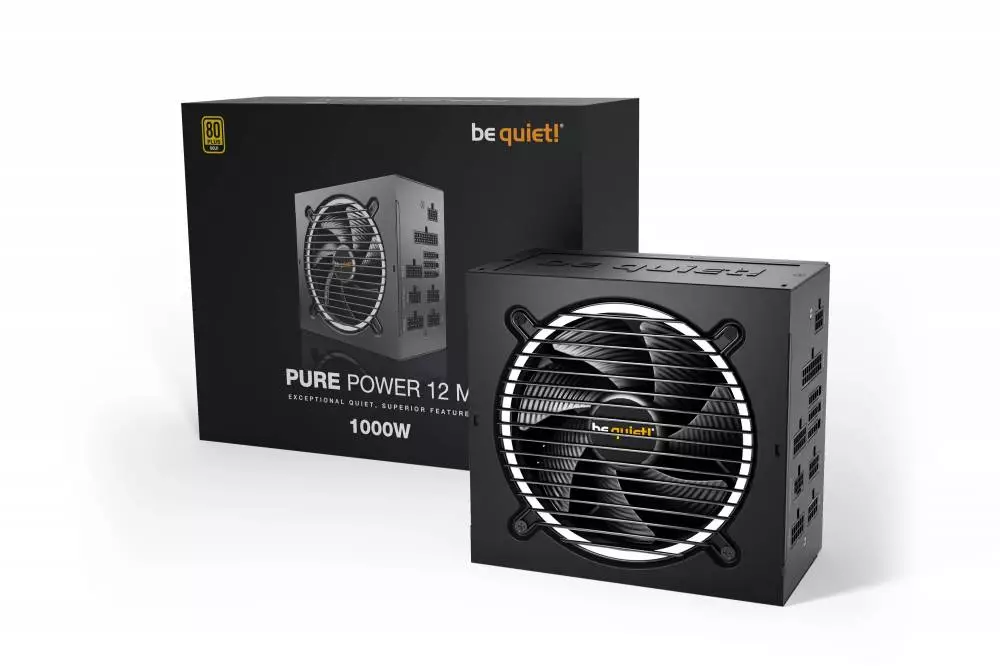 Захранване be quiet! Pure Power 12 M 1000W PSU ATX 3.0, PCIe Gen5 12VHPWR - BN345
