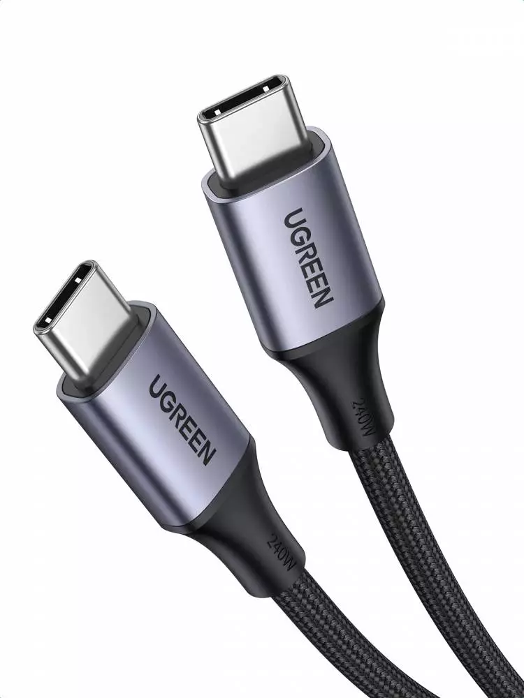Ugreen кабел USB 2.0 Type-C М/М US535, 240W, 5А, 2m - 90440