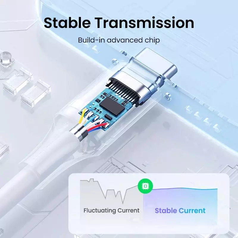 Ugreen кабел USB 2.0 Type-C М/М US535, 240W, 5А, 2m - 90440