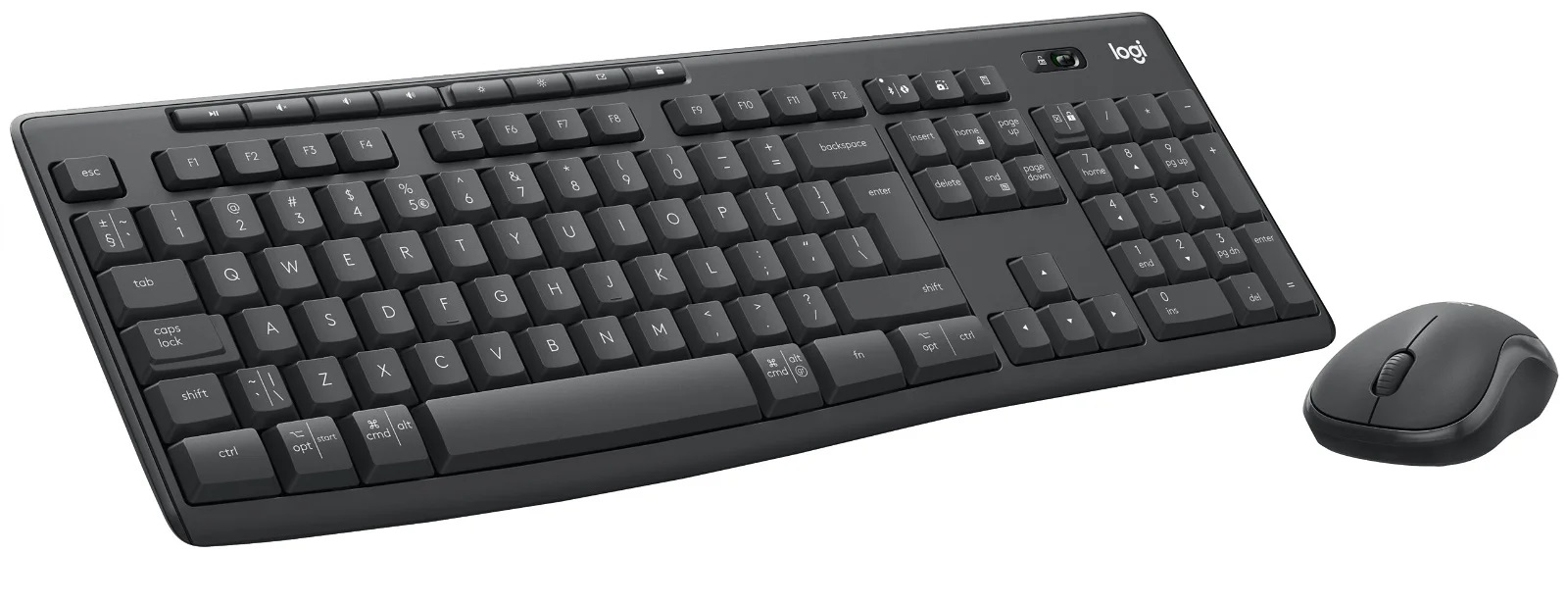 Клавиатура с мишка Logitech MK370 Wireless Combo for Business Graphite US - 920-012077