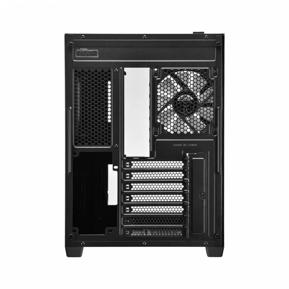Кутия FSP CMT380B Black TG, ATX Mid Tower, Черна