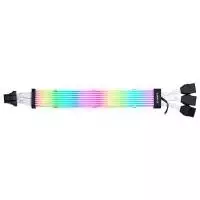 Удължителен RGB кабел Lian-Li Strimer Plus V2, 16-Pin 12VHPWR към 3x8-Pin за RTX 40-та серия, 108 LED