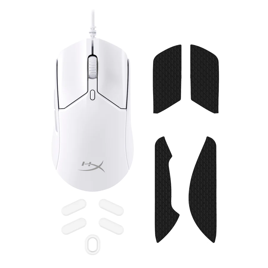 Геймърска мишка HyperX Pulsefire Haste 2, RGB, Бял