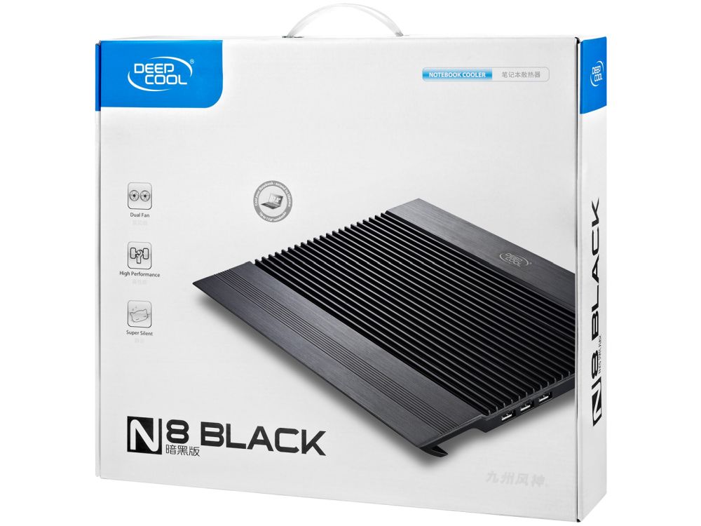 DeepCool Охлаждане за лаптоп Notebook Cooler N8 17" - Aluminium - Black