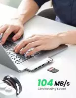 Ugreen хъб HUB for Apple Macbook Pro/Air USB3.1 Type-C x 2 - USB3.0 x 2, SD/TF, Power Distribution CM251 - 60560